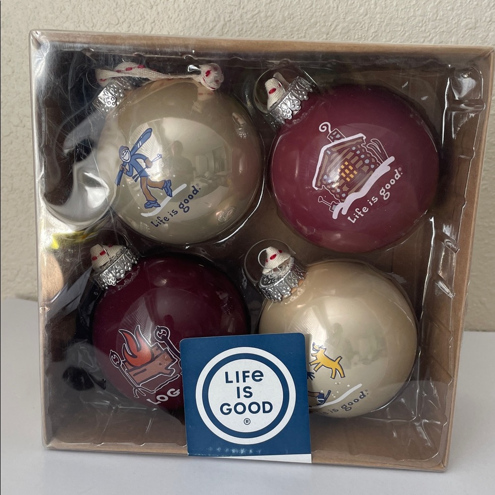 Life Is Good Christmas ornaments